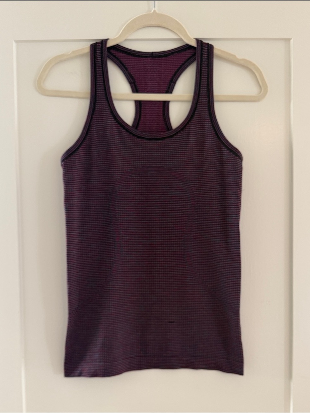 Lululemon Swiftly Tech Racerback Tank in Pink Paradise Stripe Pattern| Size 6 - Picture 3 of 7